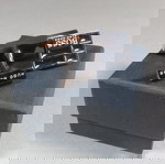 Hugo Boss Ασημί/Μαύρο σμάλτο τετράγωνα μανικετόκουμπα