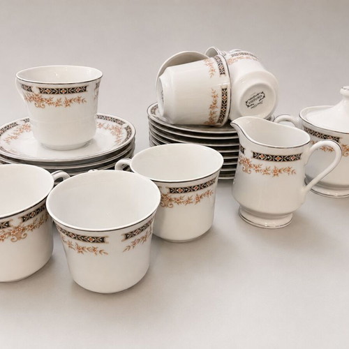 Victoria porcelain tea and coffee set vintage, like new