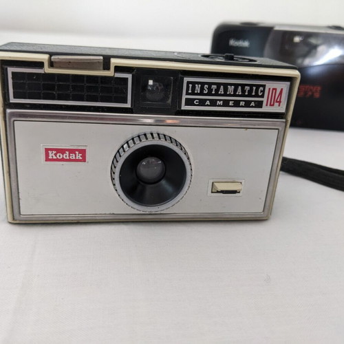 Three vintage cameras used Canon Kodak Instamatic STAR275