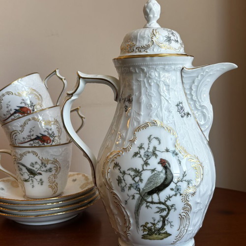 Rosenthal Sanssouci Voliere porcelain tea set with exotic birds