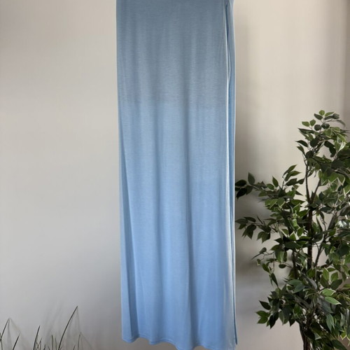 Boohoo maxi skirt light blue size S