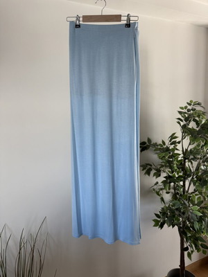 Boohoo maxi skirt light blue size S