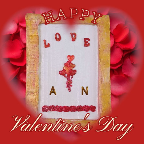Valentine's Day gift handmade frame or tabletop decoration new