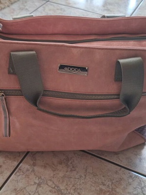 Doca large bag pink with gray details like new