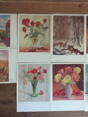 Collectible postal cards of organization Mporeis like new, set of 8