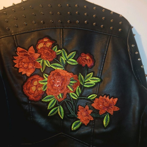 Jacket with studs Alex Katsaiti x Stylishious used, black and red