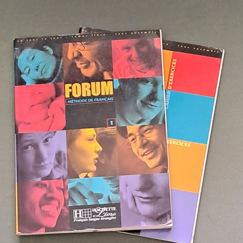 Forum Methode De Francais 1 student's book and workbook like new, French