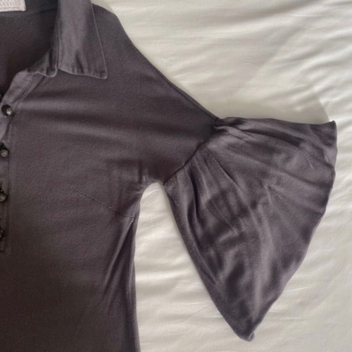 Twisted Classics blouse romantic used, gray, size Medium