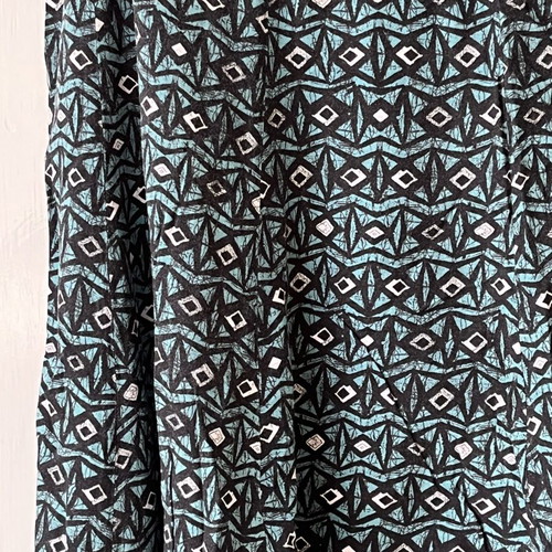 Vintage skirt used, size XL, black and green