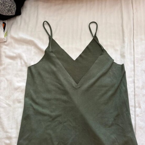 Soft fabric camisole like new, green, size S