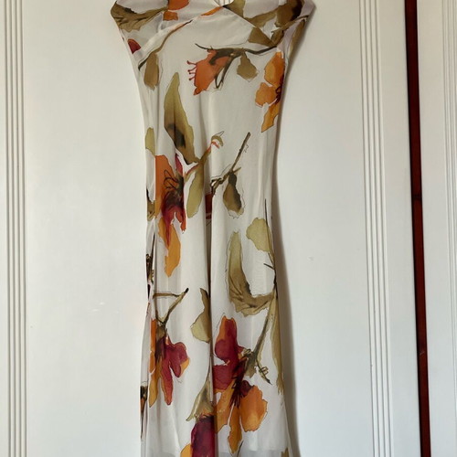 Passager dress new, multicolor with neck tie, size S