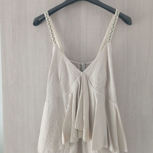 Blouse new, beige, one size