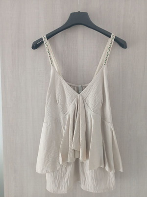 Blouse new, beige, one size