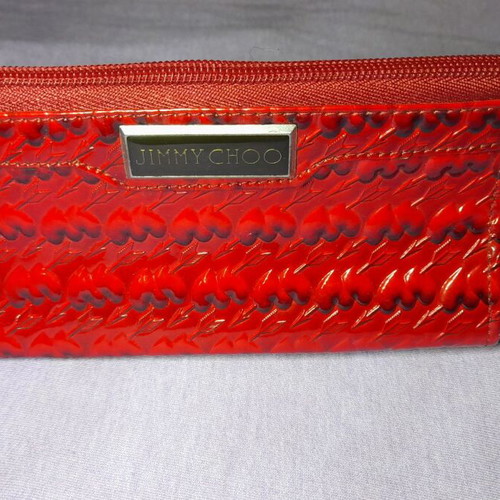 Jimmy Choo bag/wallet used, red handheld