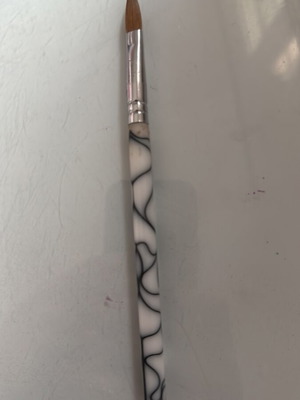 Acrylic brush No.10 with natural hair new