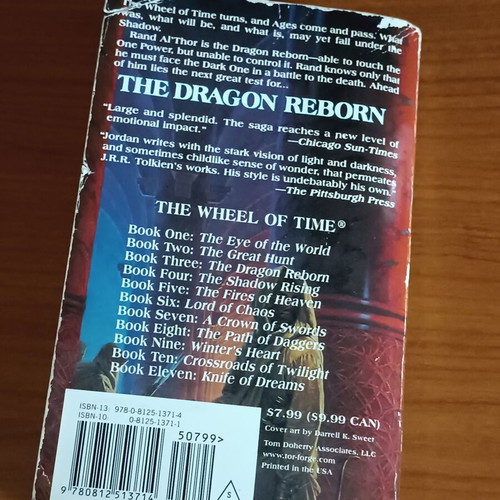 The Dragon Reborn by Robert Jordan used, English fantasy novel