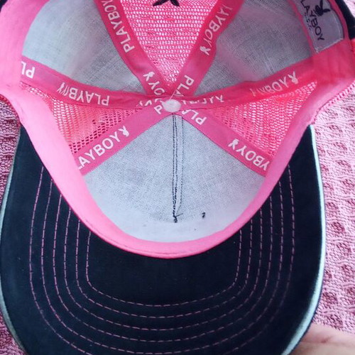 Playboy U.S.A. women's trucker cap black and pink