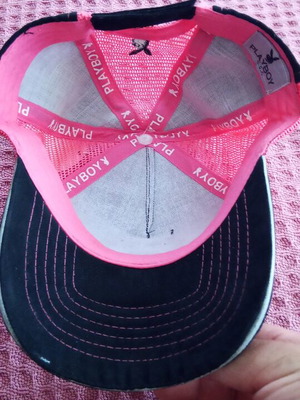 Playboy U.S.A. women's trucker cap black and pink