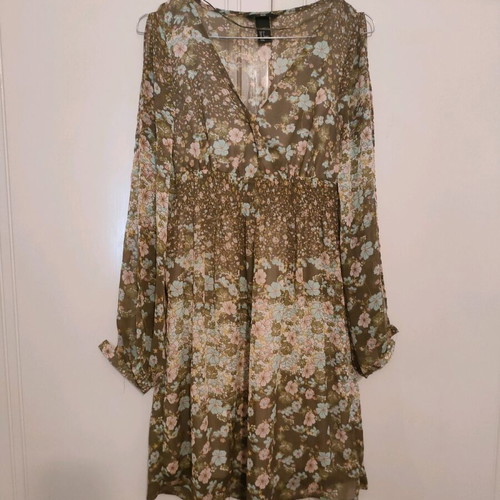 H&M summer floral dress like new, size 36