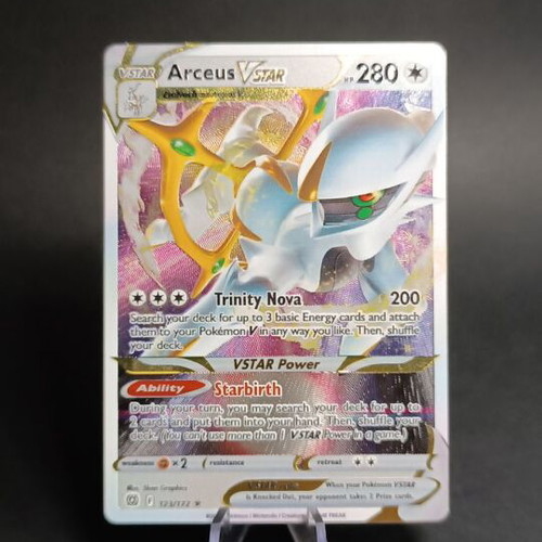 Arceus VSTAR 123/172 Metallic Card Brilliant Stars Pokemon TCG new