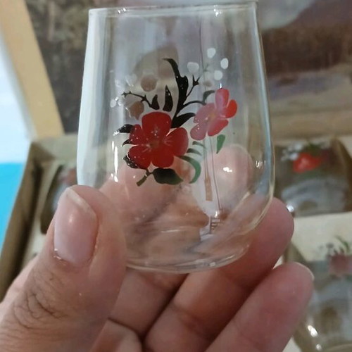 Set of old Russian handmade glasses like new, unused