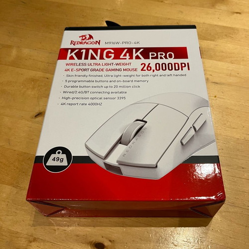 Redragon K1NG 4K PRO wireless mouse slightly used