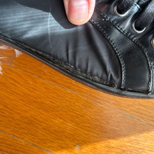 Prada shoes used with sole defect, size 44.5, black