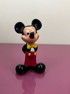 Vintage Mickey Mouse PVC Figurine 2.5" like new