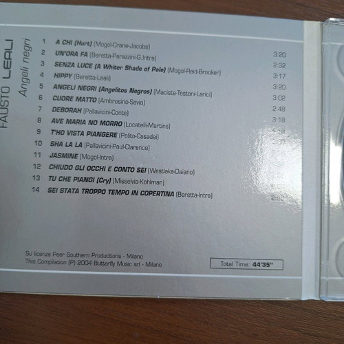 Fausto Leali CD in excellent condition with Italian songs