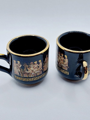 Vintage coffee cups 24K gold, like new, set of 2