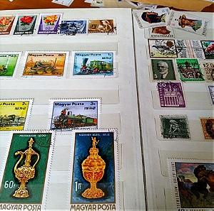 Πλήρεις σειρές ετών 93-97 και 1200 ελληνικά και ξένα γραμματόσημα χύδην