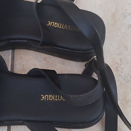 Flatforms with gold detail size 39 like new