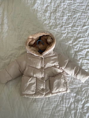 Zara jacket used with fur hood 9-12 months