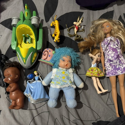Lot of various toys used, all together