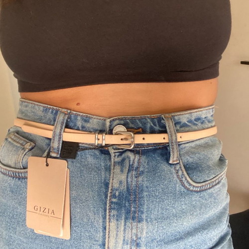 Gizia Nude Thin Belt new