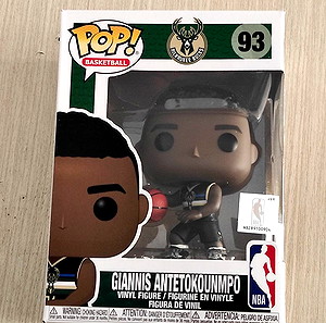 Giannis Antetokounmpo Signed Milwaukee Bucks NBA Funko Pop Doll #68