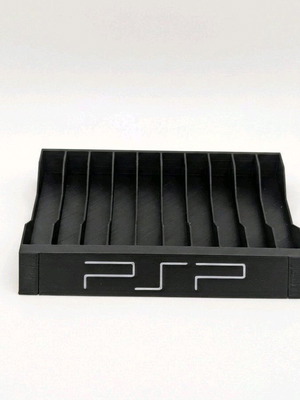 Custom 3D-Printed Stand for 10 PSP Games new