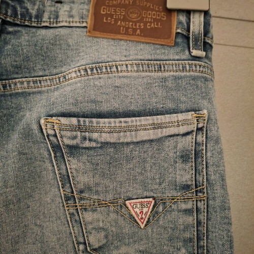 Guess men's blue pants like new