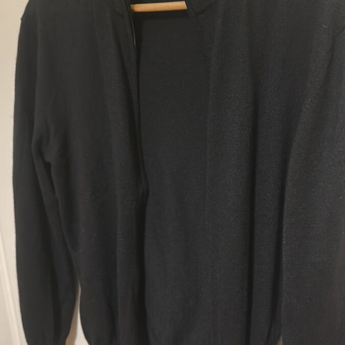 Oxford Company cotton knit full zip black like new XL slim fit