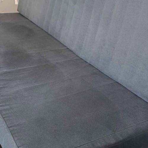 Sofa bed navy color 2:00x90 like new, converts to super double bed
