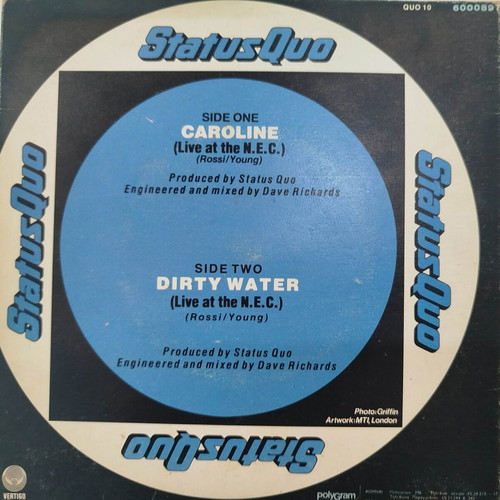 Status Quo Caroline 7'' vinyl record used, metal