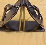 Metal Flip-Flop Bookends used