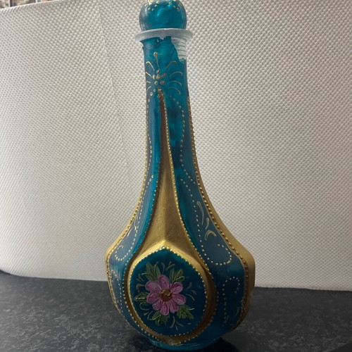 Painted small bottle used