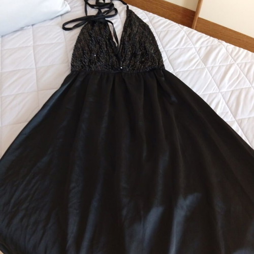 Dress black long like new, size M 38 10