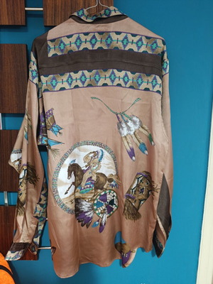 Πουκάμισο western style vintage σαν καινούργιο, πολύχρωμο, μέγεθος XL