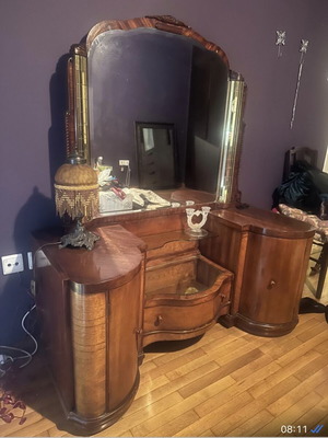 Art Deco Dressing Table 1930s used with Mirror