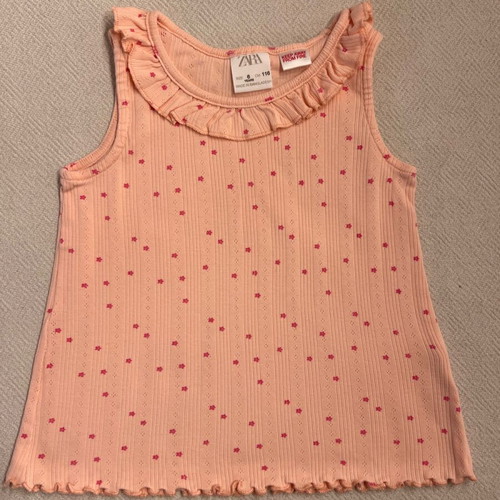 Zara sleeveless top used for girl 6 years, size 116 cm