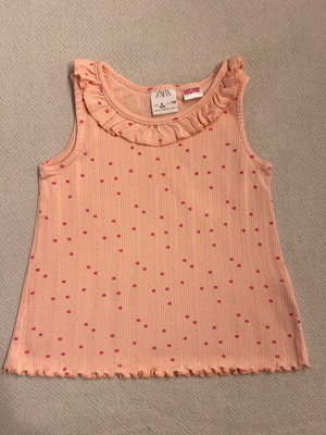 Zara sleeveless top used for girl 6 years, size 116 cm