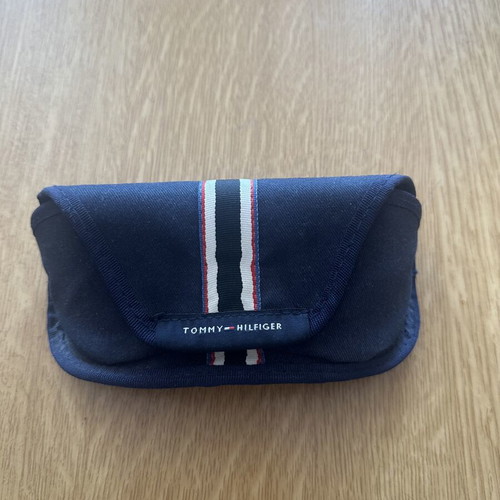 Tommy Hilfiger sunglasses like new, blue and red frame