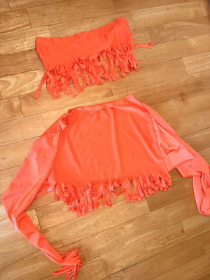 A.L.E. orange women's set, size S